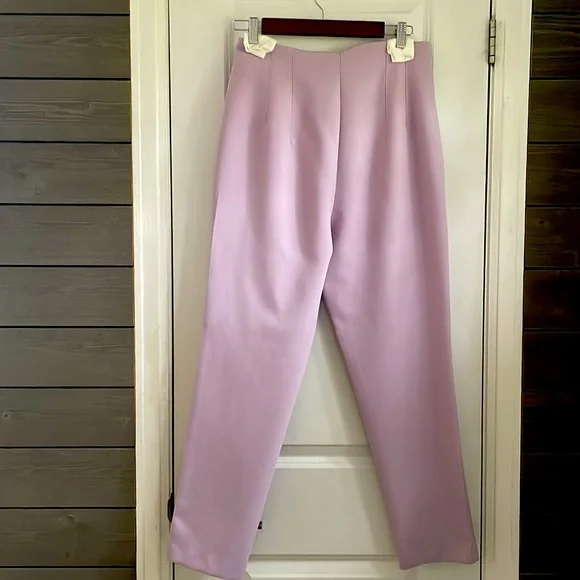 ZARA Women’s Lilac High-Waisted Pants M EUC - Picture 7 of 13